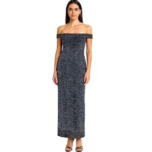 Jessica McClintock Gunne Sax VTG 90s Y2K Iridescent Maxi Dress Sz 11 Formal Wear